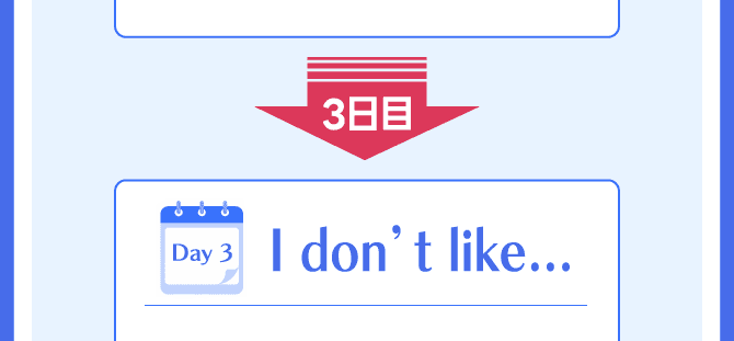 Day 3:I don't like...